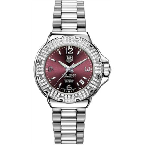 TAG Heuer Formula 1 Quartz 37 Stainless Steel / Diamond / Purple / Bracelet